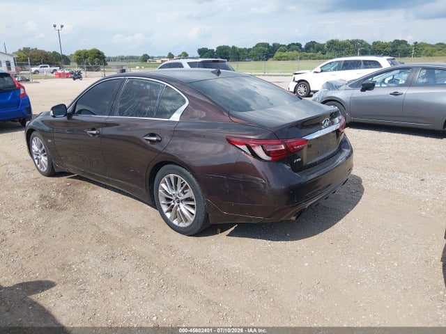 Aukcja sprzedaży 2018 Infiniti Q50 3.0t Luxe, vin: JN1EV7AR4JM439258, numer aukcji: 45602401