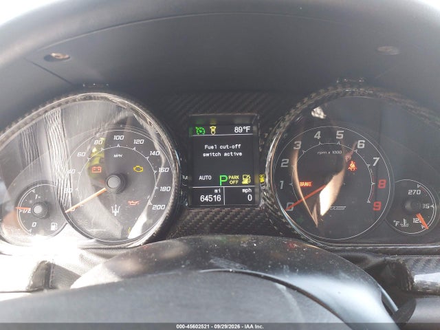Aukcja sprzedaży 2016 Maserati Granturismo Mc/mc Centennial/sport, vin: ZAM45VLA1G0177456, numer aukcji: 45602521
