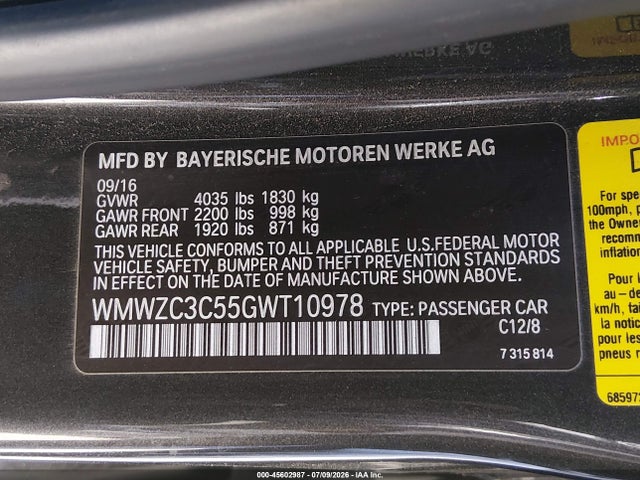 Mini Countryman Cooper S 2016 WMWZC3C55GWT10978 Image 9