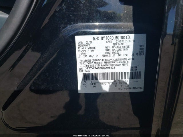 Ford Maverick Xl 2024 3FTTW8A37RRA95432 Image 9