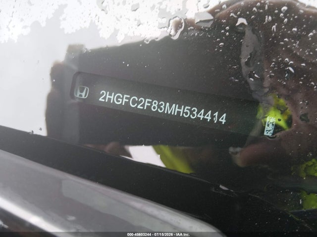 Продажа на аукционе авто 2021 Honda Civic Sport, vin: 2HGFC2F83MH534414, номер лота: 45603244