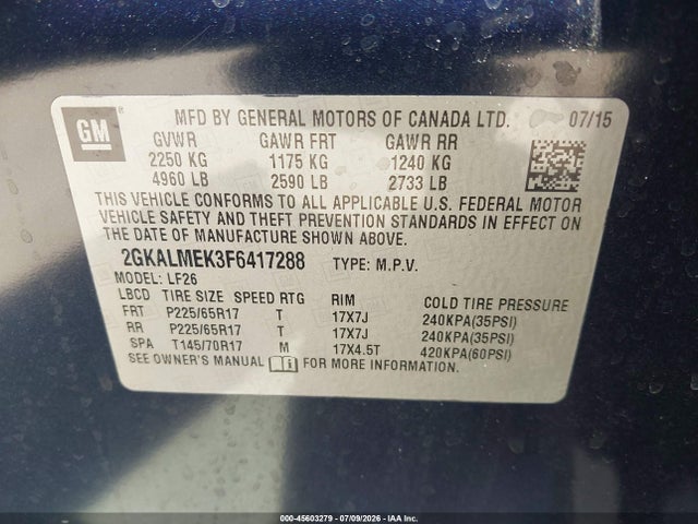 2GKALMEK3F6417288 GMC Terrain Sle-1