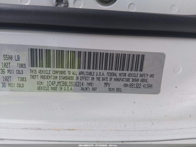 1C4PJMCB8LD516314 Jeep Cherokee Latitude 4x4