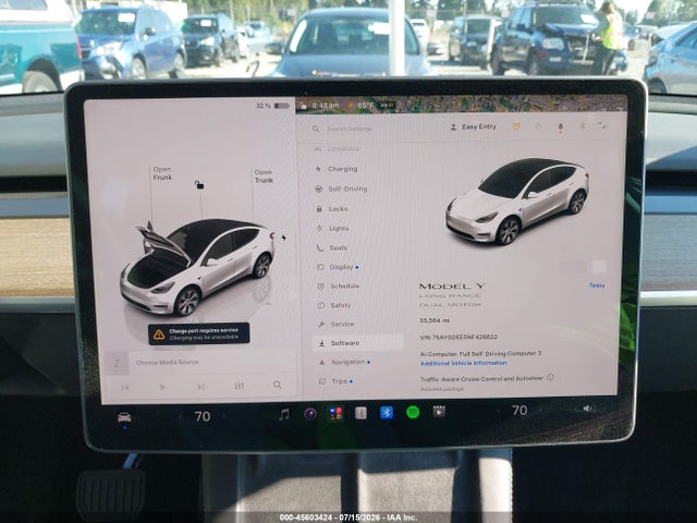 Aukcja sprzedaży 2022 Tesla Model Y Long Range Dual Motor All-wheel Drive, vin: 7SAYGDEE5NF428622, numer aukcji: 45603424