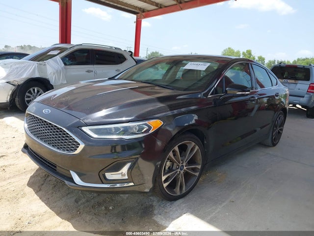 45603490 :رقم المزاد ، 3FA6P0K90KR144576 vin ، 2019 Ford Fusion Titanium مزاد بيع