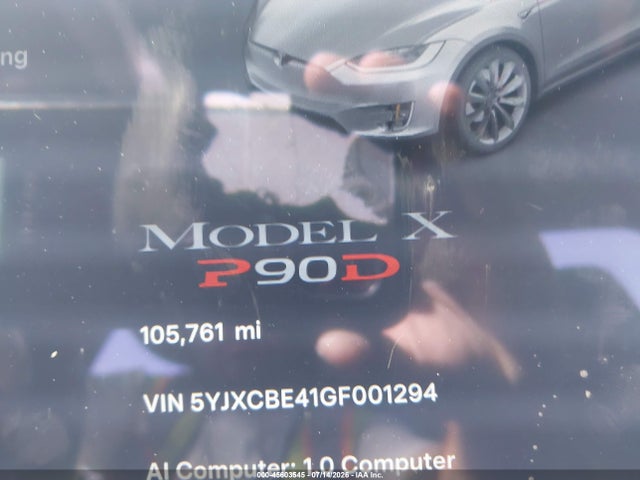 Tesla Model X 75d/p100d/p90d 2016 5YJXCBE41GF001294 Image 15