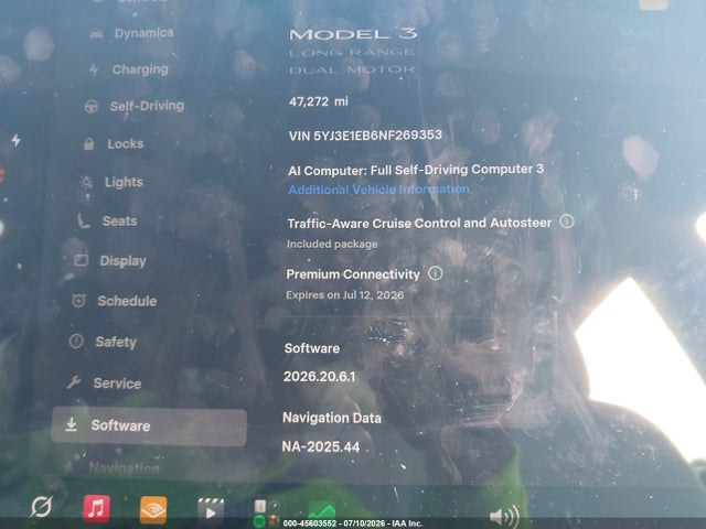 Продажа на аукционе авто 2022 Tesla Model 3 Long Range Dual Motor All-wheel Drive, vin: 5YJ3E1EB6NF269353, номер лота: 45603552