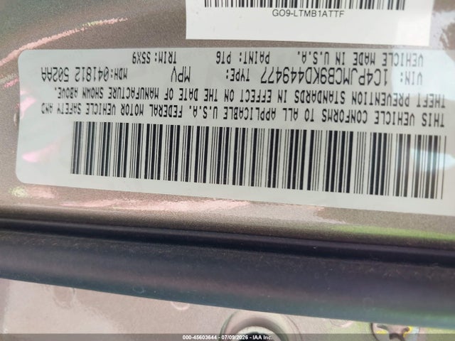 Jeep Cherokee Latitude 4x4 2019 1C4PJMCB9KD449477 Image 9