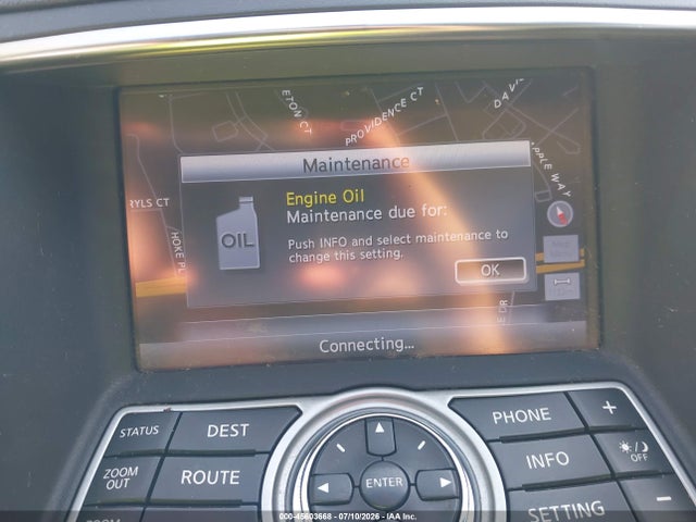 2015 Infiniti Q60 Journey მანქანა იყიდება აუქციონზე, vin: JN1CV6EK3FM871135, აუქციონის ნომერი: 45603668