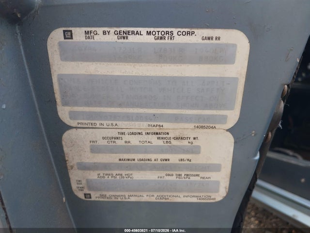 Aukcja sprzedaży 1985 Chevrolet Corvette, vin: 1G1YY0782F5100547, numer aukcji: 45603821