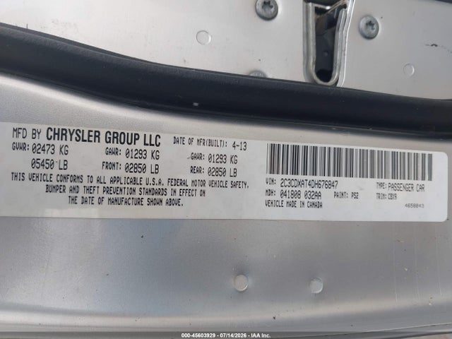 Aukcja sprzedaży 2013 Dodge Charger Police, vin: 2C3CDXAT4DH676847, numer aukcji: 45603929