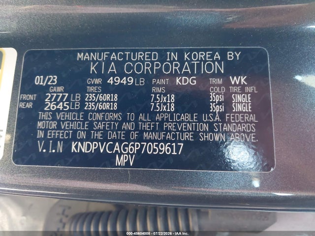 KNDPVCAG6P7059617 KIA Sportage Hybrid Ex