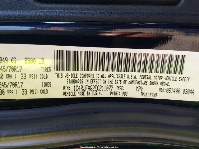 Jeep Grand Cherokee Laredo 2014 1C4RJFAG2EC211077 Image 9