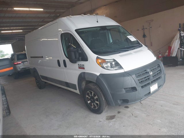 2018 Ram Promaster 2500 High Roof 159 Wb მანქანა იყიდება აუქციონზე, vin: 3C6TRVDG5JE107357, აუქციონის ნომერი: 45604267