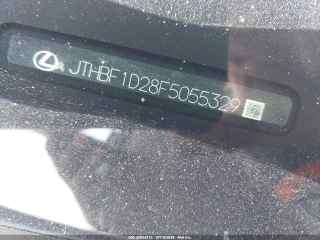45604313 :رقم المزاد ، JTHBF1D28F5055329 vin ، 2015 Lexus Is 250 مزاد بيع