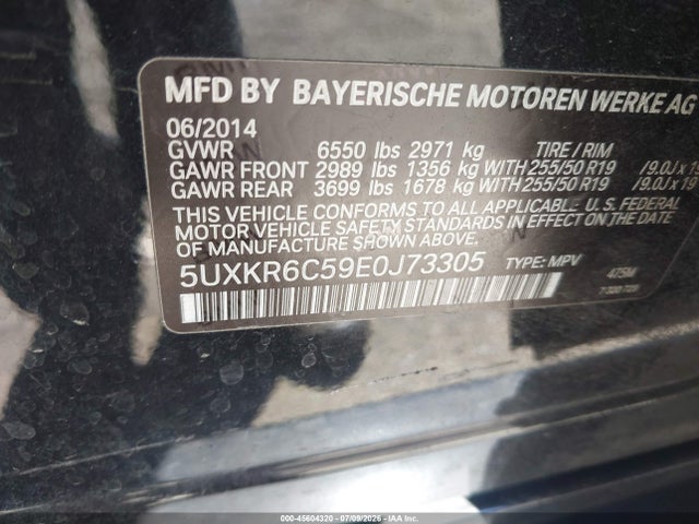 5UXKR6C59E0J73305 BMW X5 Xdrive50i