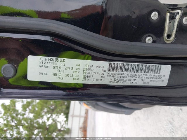 Aukcja sprzedaży 2019 Jeep Compass Sun And Wheel Fwd, vin: 3C4NJCBBXKT743600, numer aukcji: 45604385