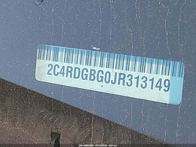 Продажа на аукционе авто 2018 Dodge Grand Caravan Se, vin: 2C4RDGBG0JR313149, номер лота: 45604396