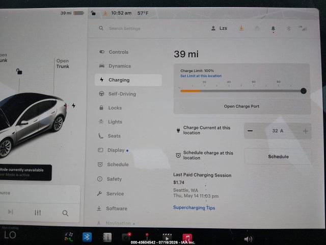 Tesla Model 3 Standard Range Plus Rear-wheel Drive 2021 5YJ3E1EA9MF088592 Image 17