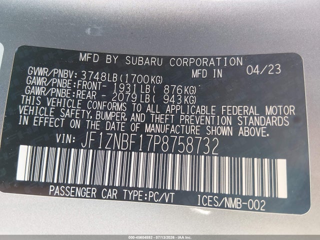 Toyota Gr86 Premium 2023 JF1ZNBF17P8758732 Image 9