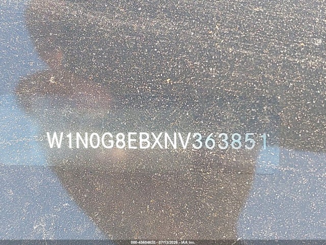 45604620 :رقم المزاد ، W1N0G8EBXNV363851 vin ، 2022 Mercedes-benz Glc 300 4matic Suv مزاد بيع