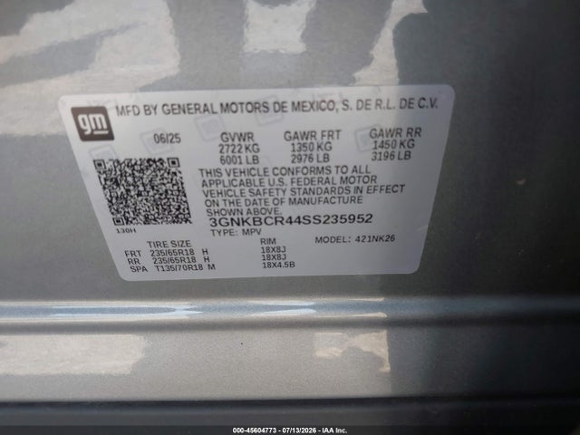Chevrolet Blazer Fwd 2lt 2025 3GNKBCR44SS235952 Image 9