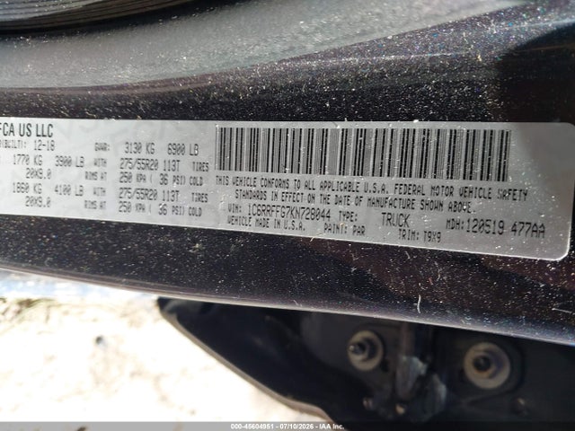 1C6RRFFG7KN728044 RAM 1500 Big Horn/lone Star 4x4 5&#039;7 Box