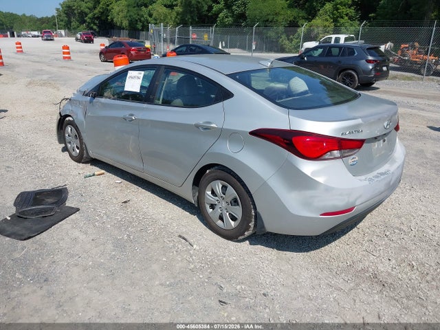 Aukcja sprzedaży 2016 Hyundai Elantra Se, vin: 5NPDH4AE9GH797132, numer aukcji: 45605384