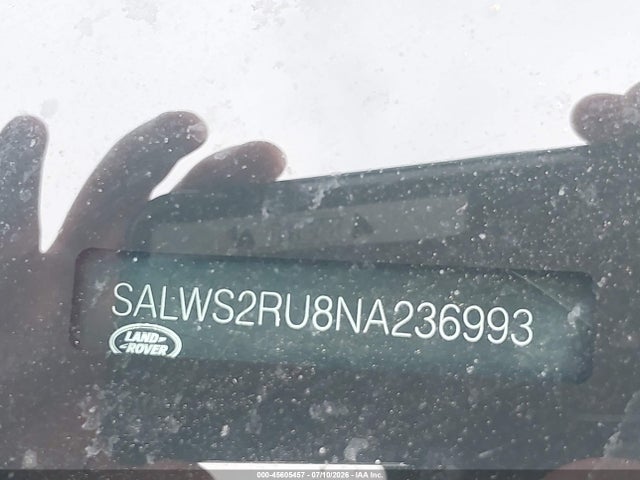 SALWS2RU8NA236993 Land Rover Range Rover Sport Hst Mhev