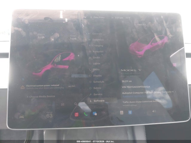 45605541 :رقم المزاد ، 7SAYGAEE9PF884124 vin ، 2023 Tesla Model Y Awd/long Range Dual Motor All-wheel Drive مزاد بيع