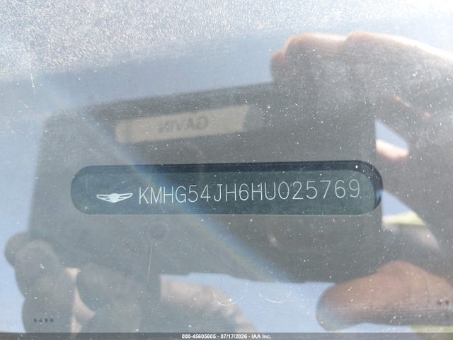45605605 :رقم المزاد ، KMHG54JH6HU025769 vin ، 2017 Genesis G90 5.0 Ultimate مزاد بيع