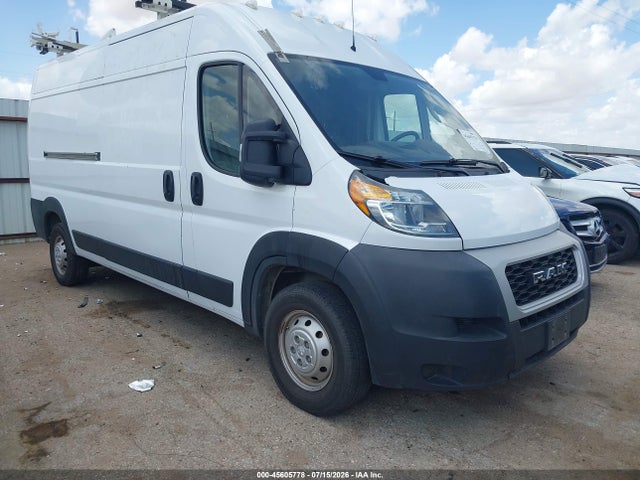 45605778 :رقم المزاد ، 3C6LRVDG9ME519737 vin ، 2021 Ram Promaster 2500 High Roof 159 Wb مزاد بيع