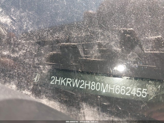 2021 Honda Cr-v Awd Ex-l მანქანა იყიდება აუქციონზე, vin: 2HKRW2H80MH662455, აუქციონის ნომერი: 45605792