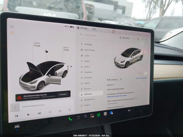 Продаж на аукціоні авто 2022 Tesla Model 3 Rear-wheel Drive, vin: 5YJ3E1EA9NF122953, номер лоту: 45605817