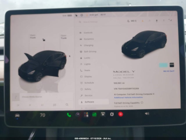 Aukcja sprzedaży 2024 Tesla Model Y Long Range Dual Motor All-wheel Drive, vin: 7SAYGAEE8RF110269, numer aukcji: 45606024