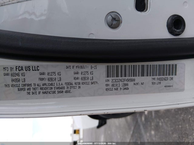 Dodge Challenger Sxt 2015 2C3CDZAG3FH909800 Image 9