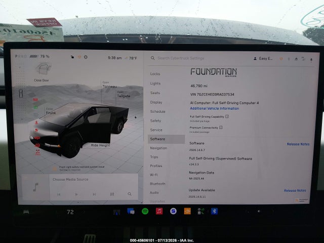 Продаж на аукціоні авто 2024 Tesla Cybertruck All-wheel Drive, vin: 7G2CEHED9RA037534, номер лоту: 45606101
