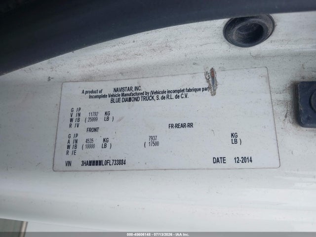 International 4000 4300 2015 3HAMMMML0FL733884 Image 8