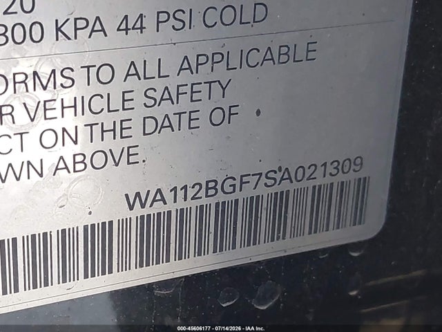 Audi Q6 E-tron Premium 2025 WA112BGF7SA021309 Image 9