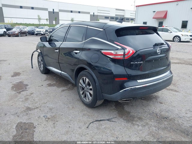 2017 Nissan Murano S მანქანა იყიდება აუქციონზე, vin: 5N1AZ2MG1HN123619, აუქციონის ნომერი: 45606194