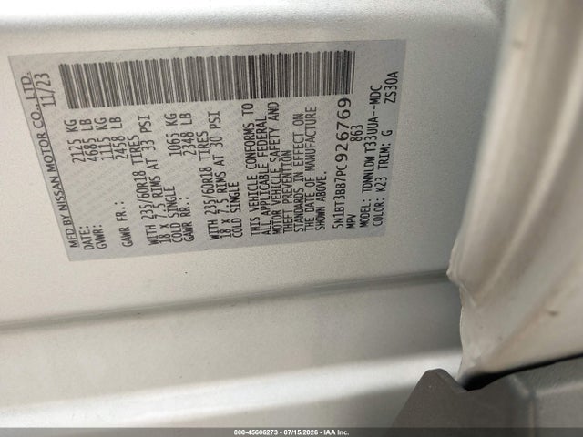 Nissan Rogue Sv Intelligent Awd 2023 5N1BT3BB7PC926769 Image 9