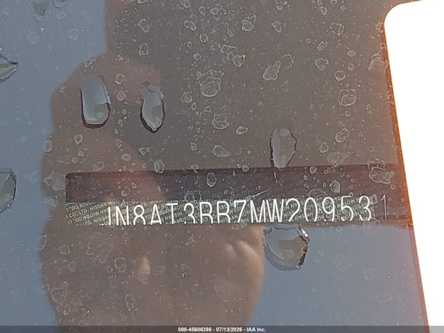 JN8AT3BB7MW209531 Nissan Rogue Sv Intelligent Awd