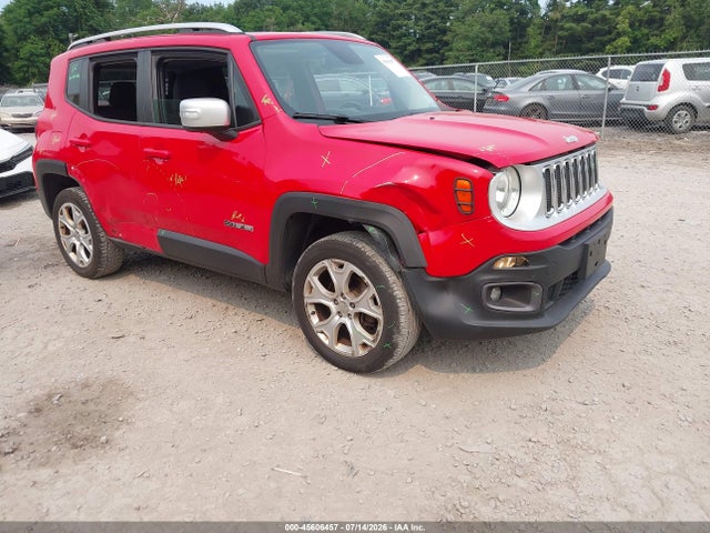Продаж на аукціоні авто 2016 Jeep Renegade Limited, vin: ZACCJBDT5GPD80659, номер лоту: 45606457