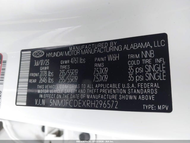 Hyundai TUCSON SEL 2024 5NMJFCDEXRH296572 Image 9