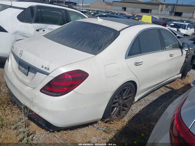 Aukcja sprzedaży 2020 Mercedes-benz Amg S 63 4matic, vin: W1KUG8JB8LA554161, numer aukcji: 45606535