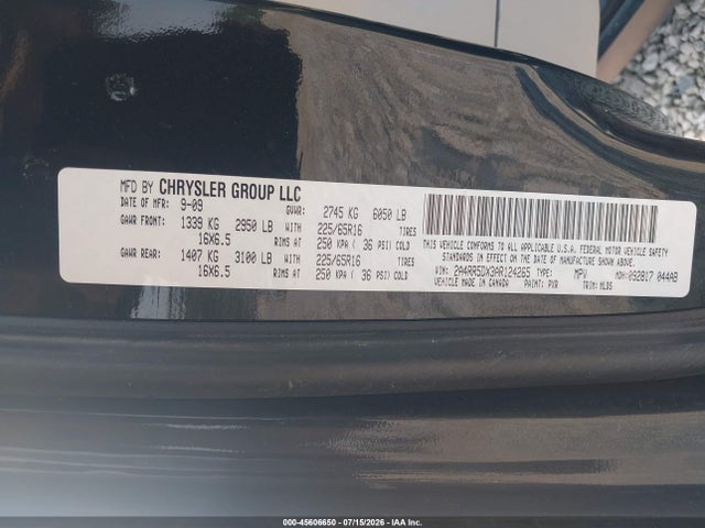 Продаж на аукціоні авто 2010 Chrysler Town & Country Touring, vin: 2A4RR5DX3AR124265, номер лоту: 45606650