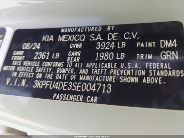 KIA K4 Ex 2025 3KPFU4DE3SE004713 Image 9