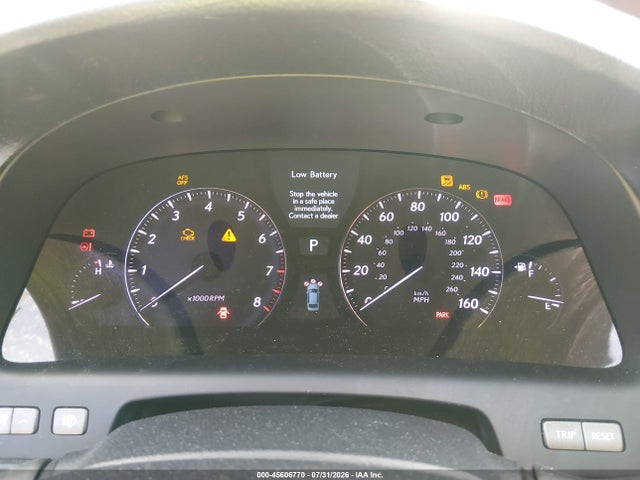Aukcja sprzedaży 2007 Lexus Ls 460 L, vin: JTHGL46F575001908, numer aukcji: 45606770