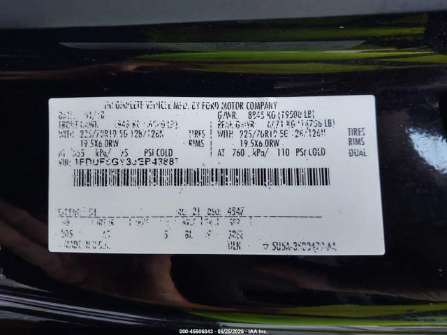 2018 Ford F-550 Chassis Xl მანქანა იყიდება აუქციონზე, vin: 1FDUF5GY3JEB43887, აუქციონის ნომერი: 45606843