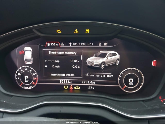 2018 Audi Q5 2.0t Premium/2.0t Tech Premium მანქანა იყიდება აუქციონზე, vin: WA1BNAFY9J2240838, აუქციონის ნომერი: 45606904